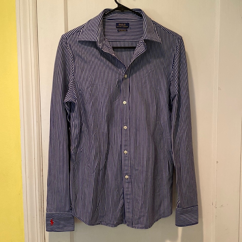 POLO knit button down size small 4 6